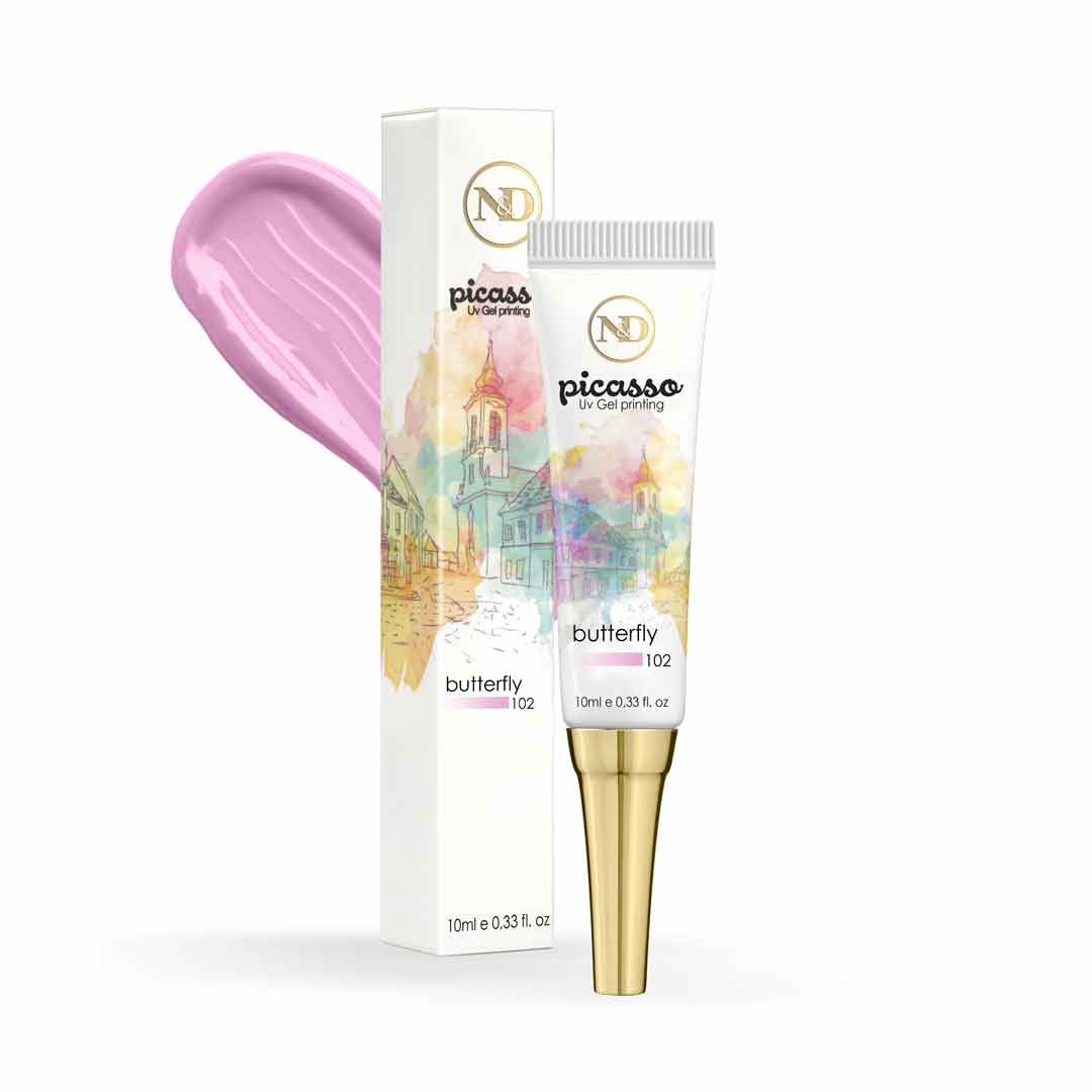 picasso |  פיקאסו - ג'ל ציור לקישוטי ציפורניים - 102 פרפר