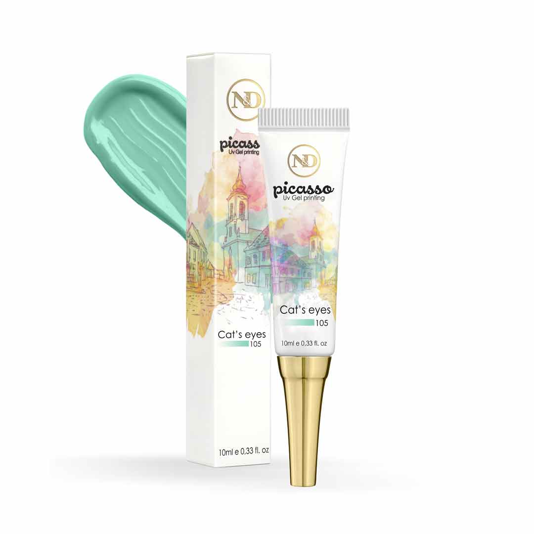 picasso |  פיקאסו - ג'ל ציור לקישוטי ציפורניים - 105 עין החתול