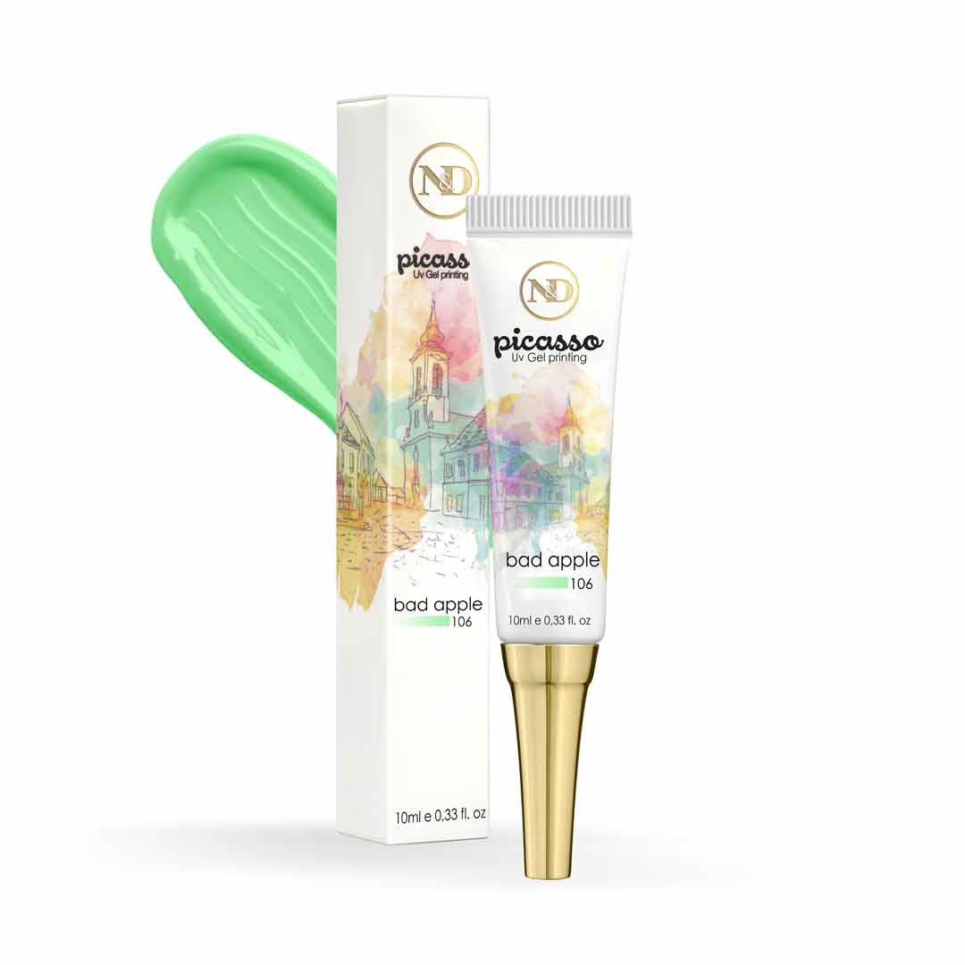 picasso |  פיקאסו - ג'ל ציור לקישוטי ציפורניים - 106 תפוח