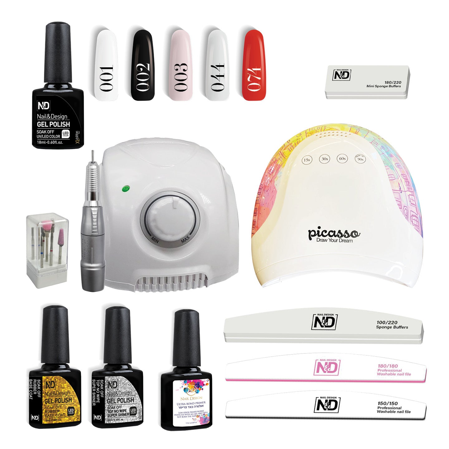 ערכת לק ג'ל מקצועית למתקדמות פלוס