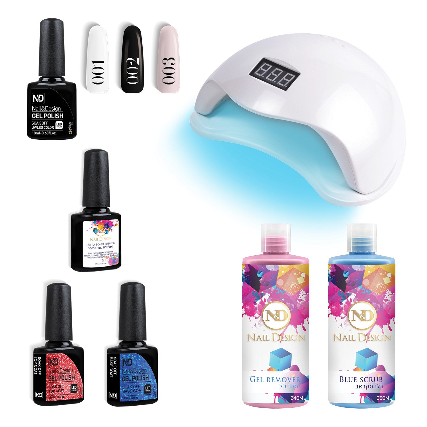 אן אנד די ערכת לק ג'ל מקצועית למתחילות