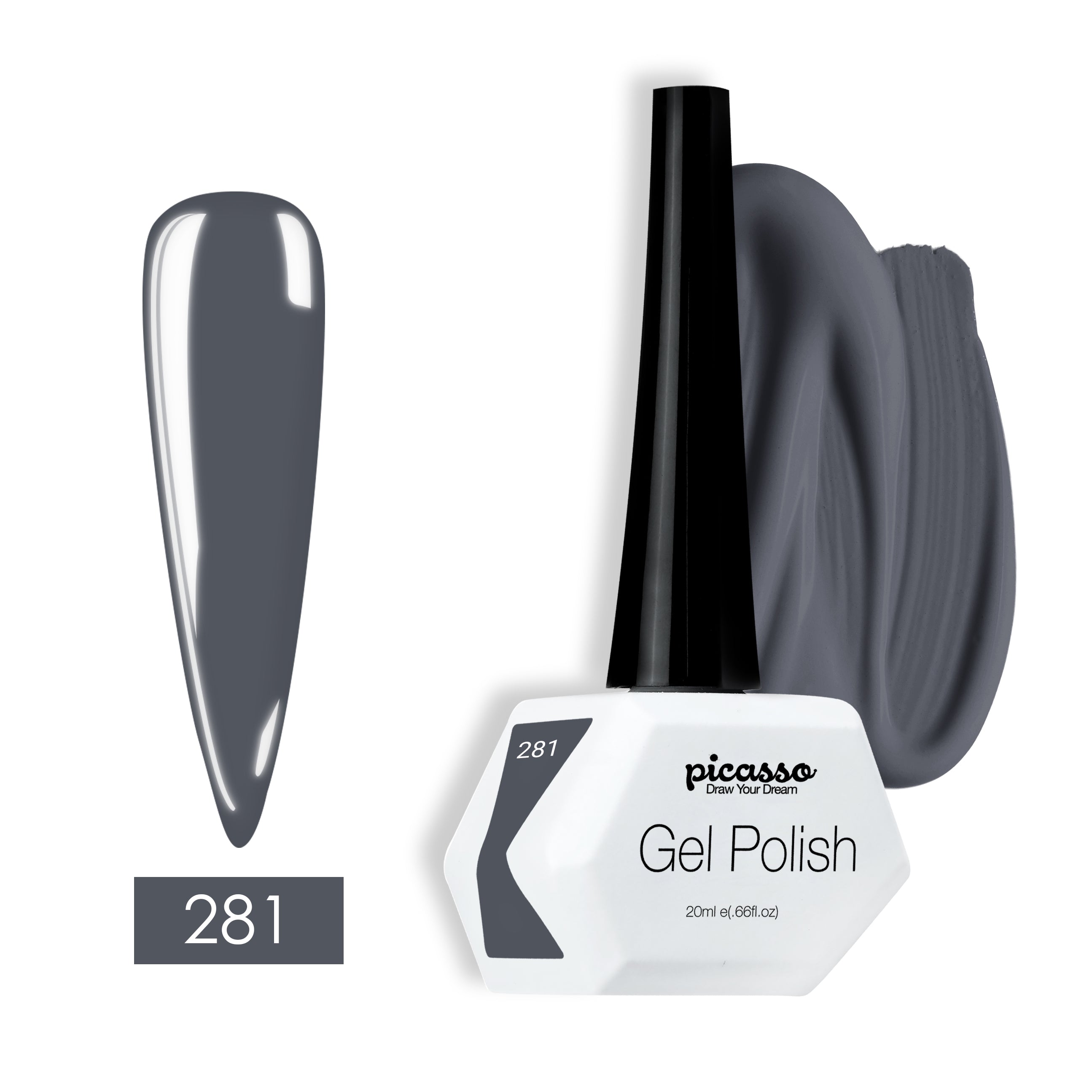 פיקאסו לק ג'ל 281 חמישים גוונים של אפור