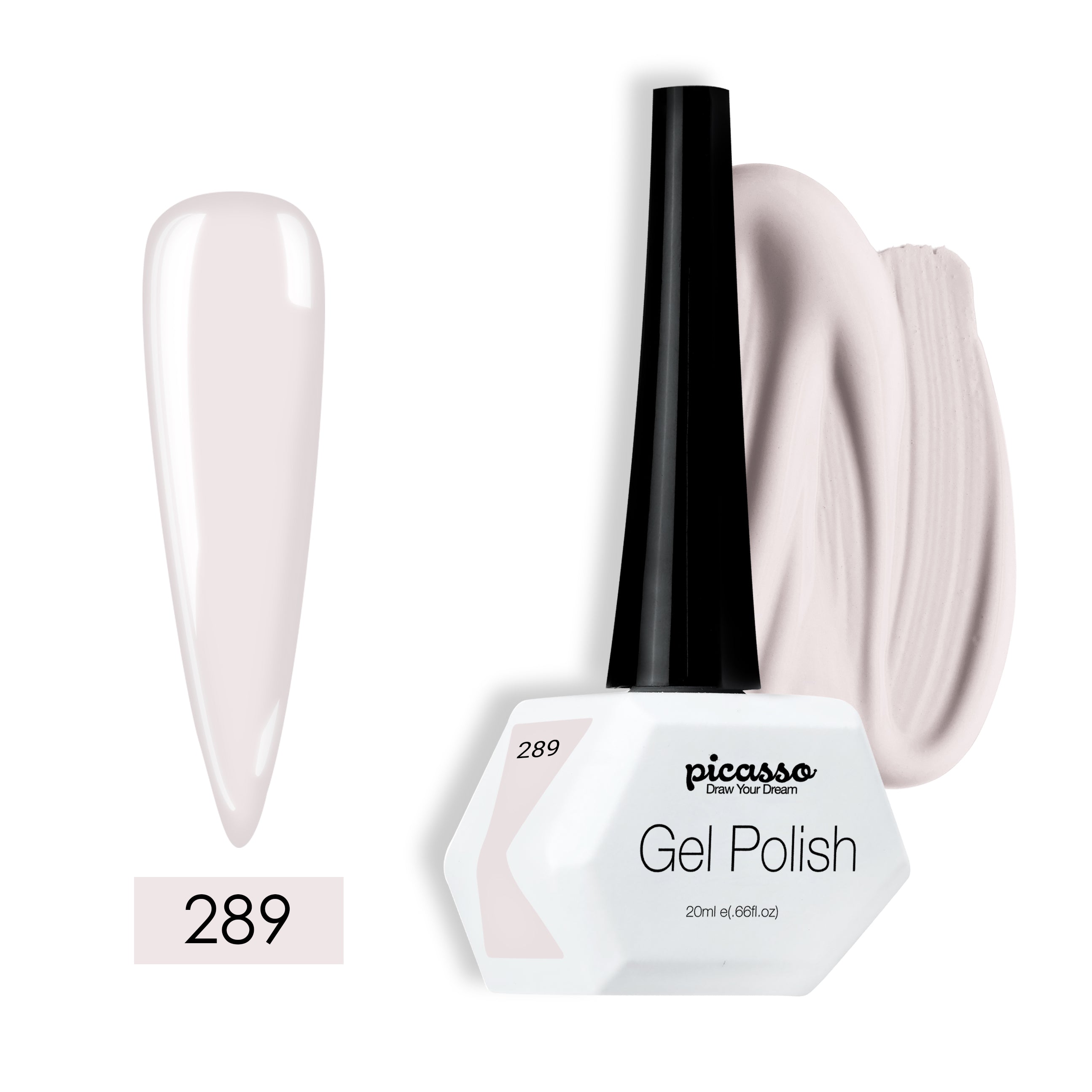 פיקאסו לק ג'ל 289 יהלום הסנטוריני שקוף (בסיס בסיס לפרנץ')