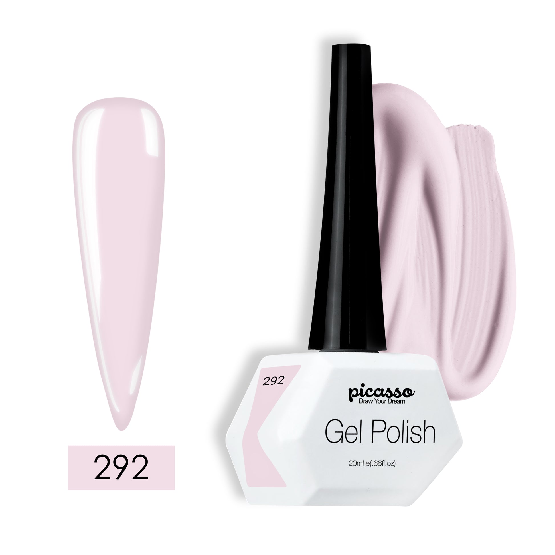 פיקאסו לק ג'ל 292 שטיינמץ פינק שקוף (בסיס בסיס לפרנץ')