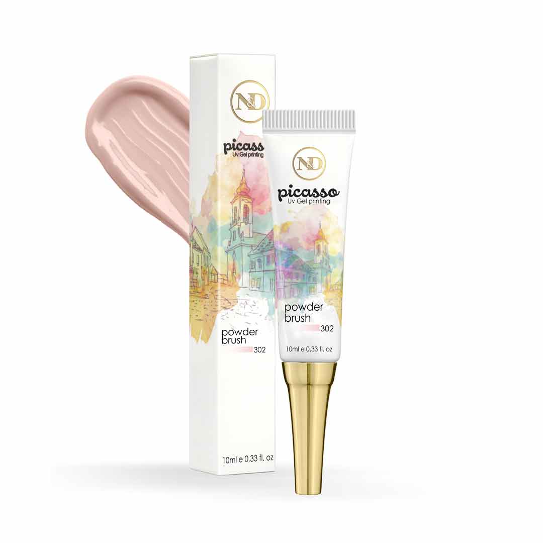 picasso |  פיקאסו - ג'ל ציור לקישוטי ציפורניים - לבן 801