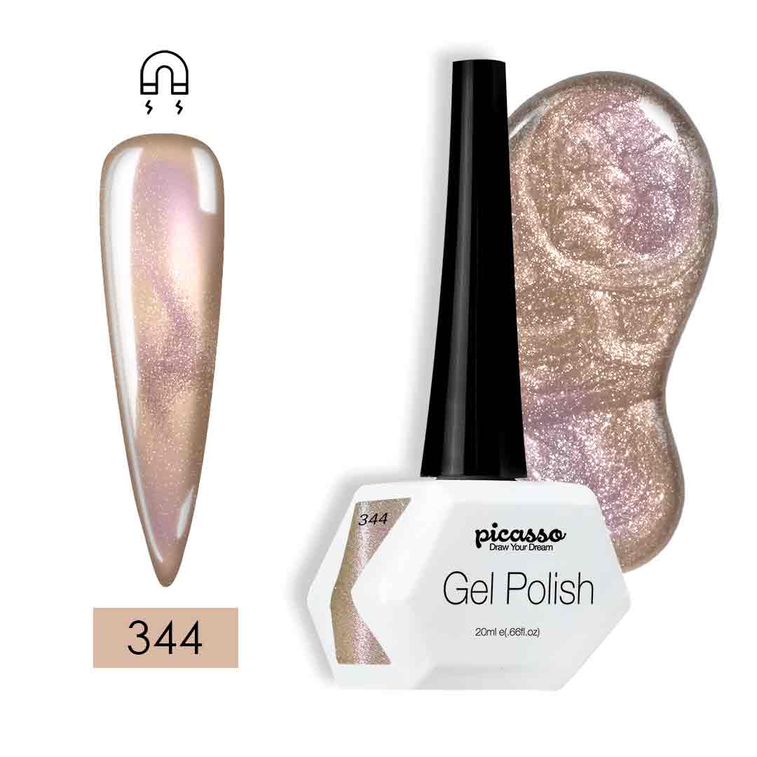 פיקאסו לק ג'ל עין החתול  344 גלקסיה מנצנצת טובלת בגולד