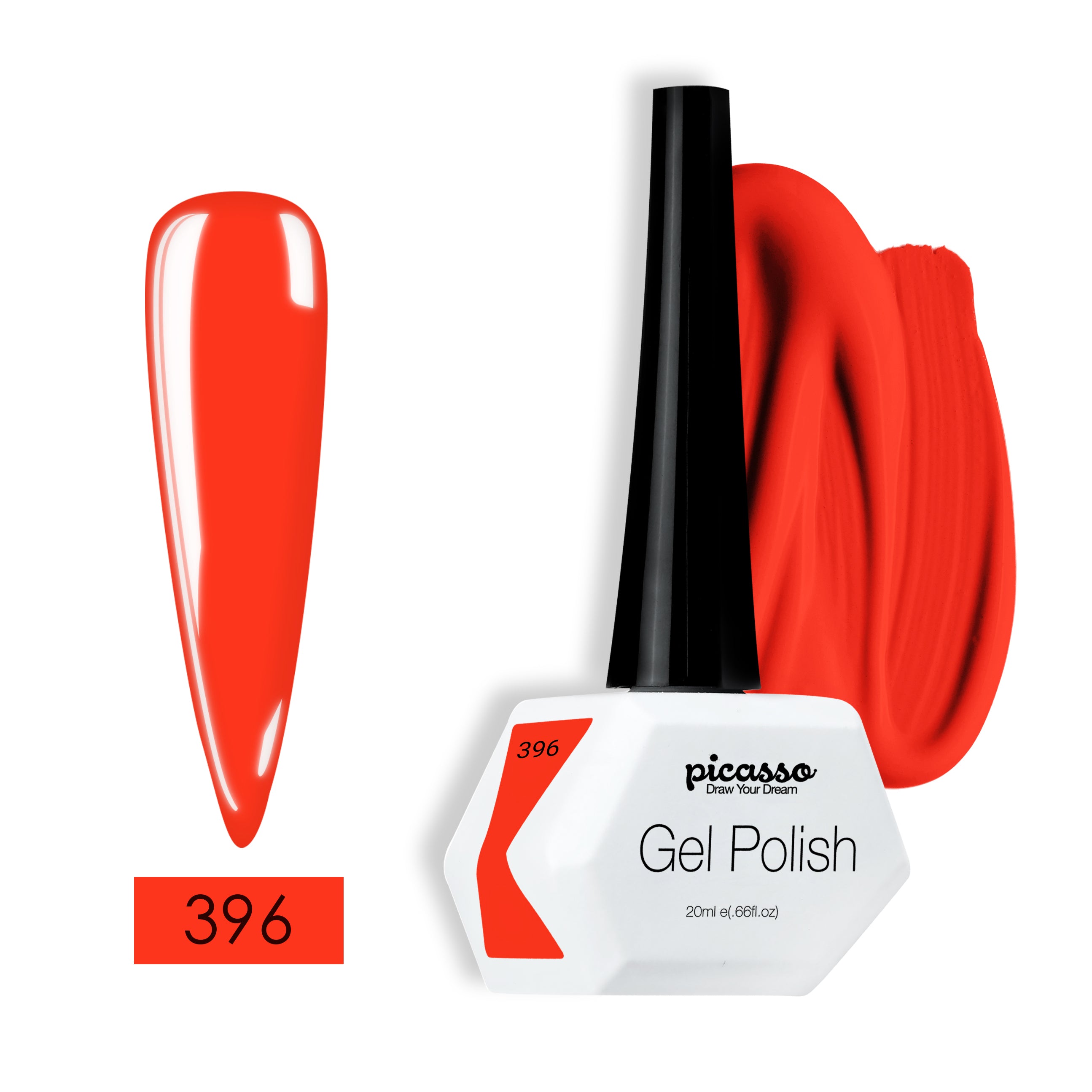 פיקאסו לק ג'ל 396 ניאון זוהר בצבע כתום