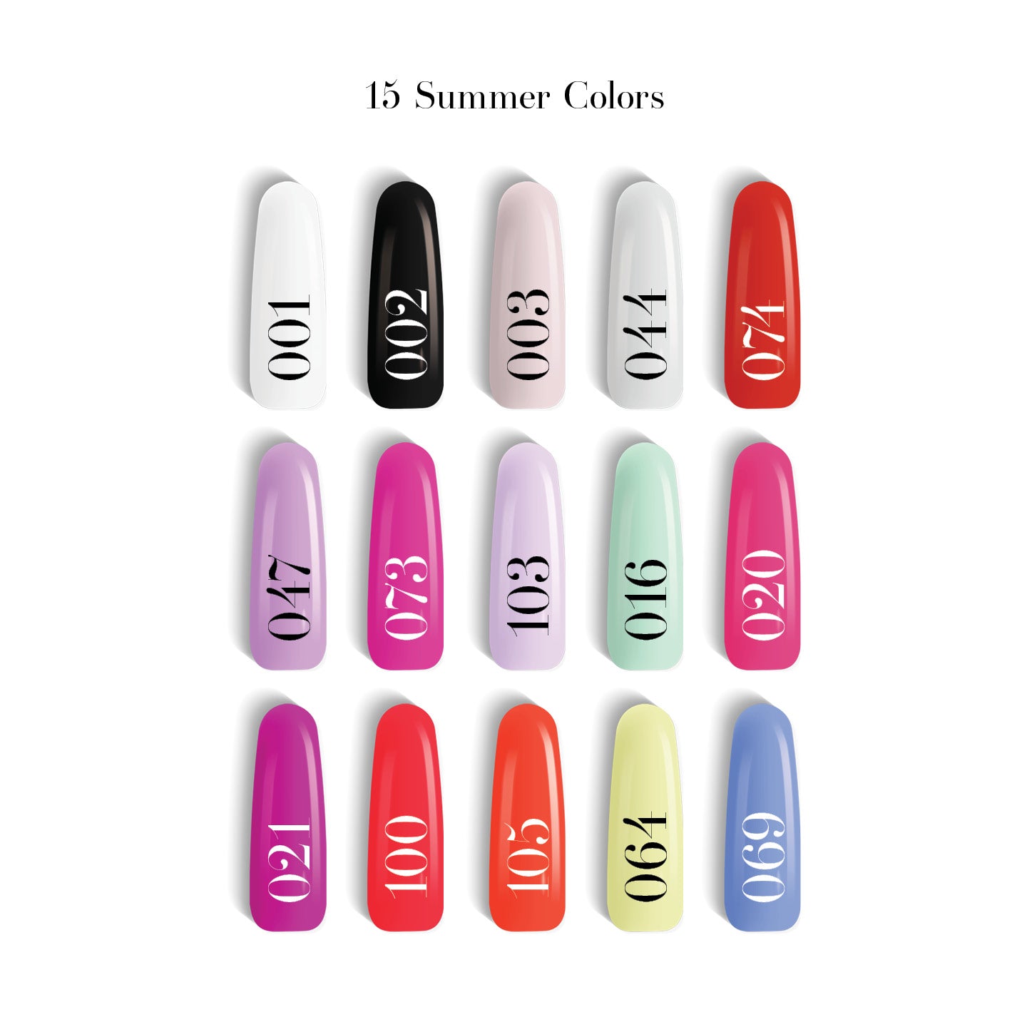 ערכת לק ג'ל פרמיום עם גווני קיץ