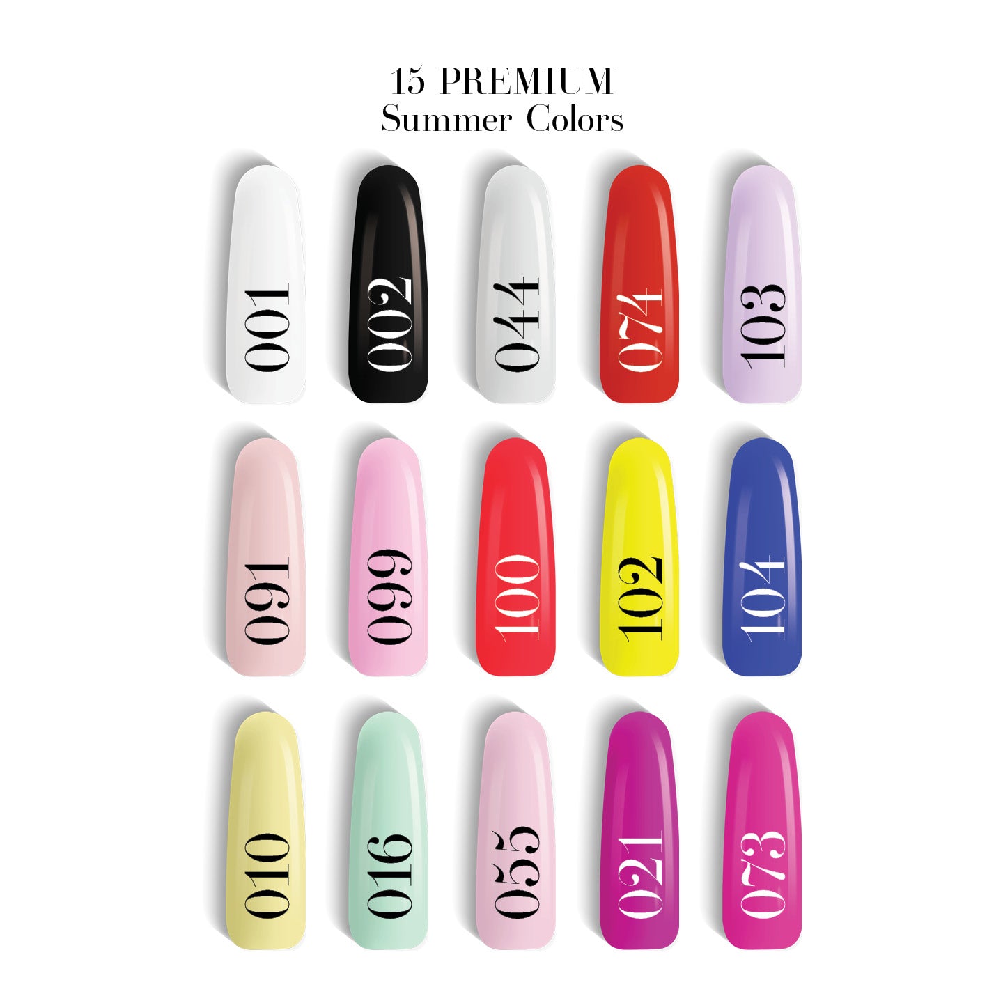 ערכת לק ג'ל גולד פרמיום עם גווני קיץ