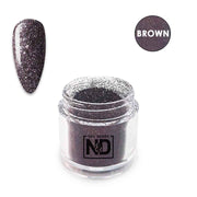 אן אנד די אבקת פיגמנט עם נצנצים - חום