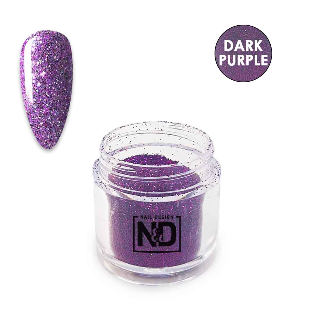 אן אנד די אבקת פיגמנט עם נצנצים - סגול כהה