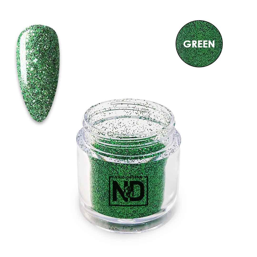 אן אנד די אבקת פיגמנט עם נצנצים - ירוק כהה