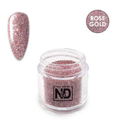 אן אנד די אבקת פיגמנט עם נצנצים - ורוד רוז גולד