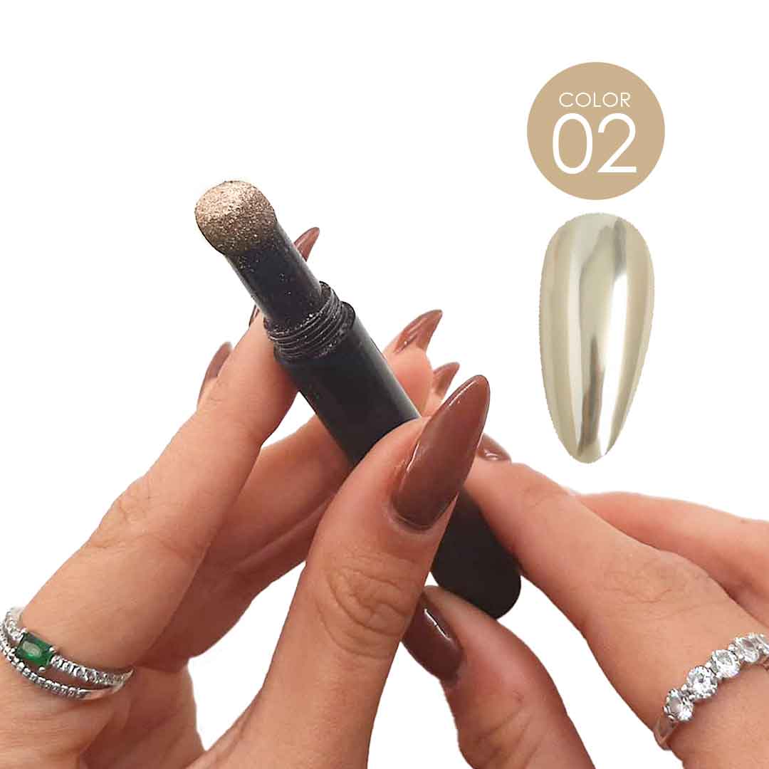 אן אנד די עט מטאלי לקישוט ציפורניים - זהב (2)