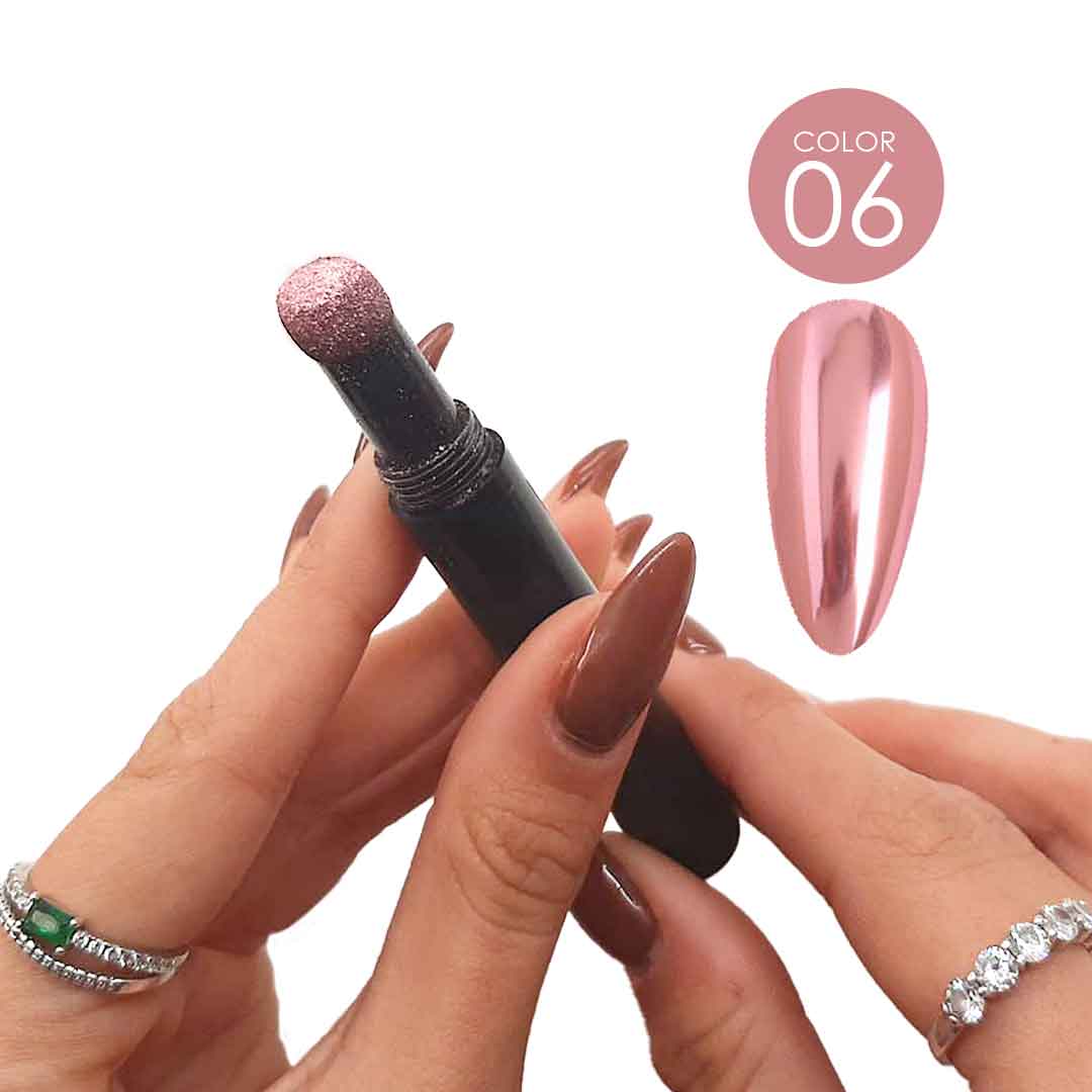 אן אנד די עט מטאלי לקישוט ציפורניים - רוז גולד (6)