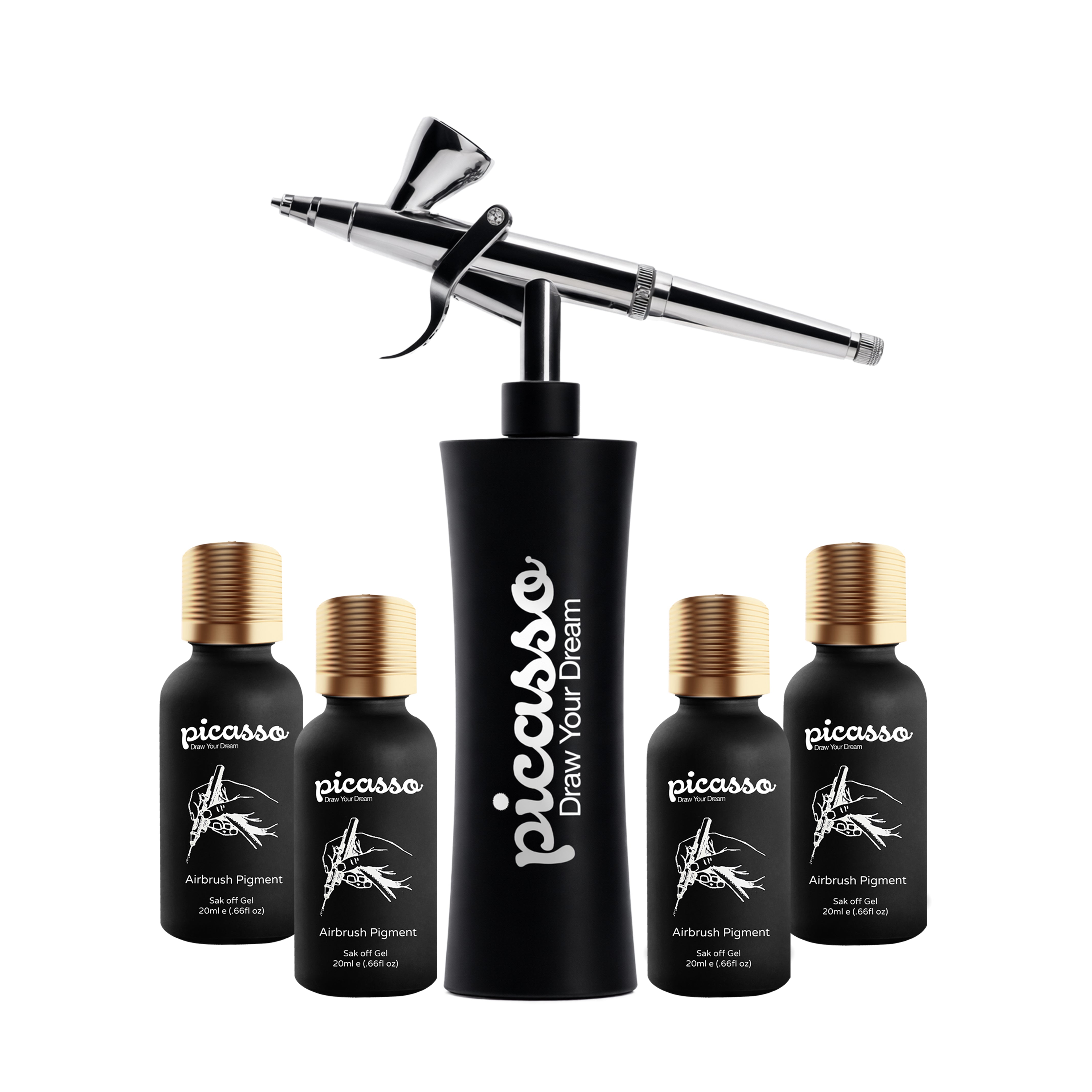 picasso | פיקאסו - ערכת אייר בראש לקישוטי ציפורניים