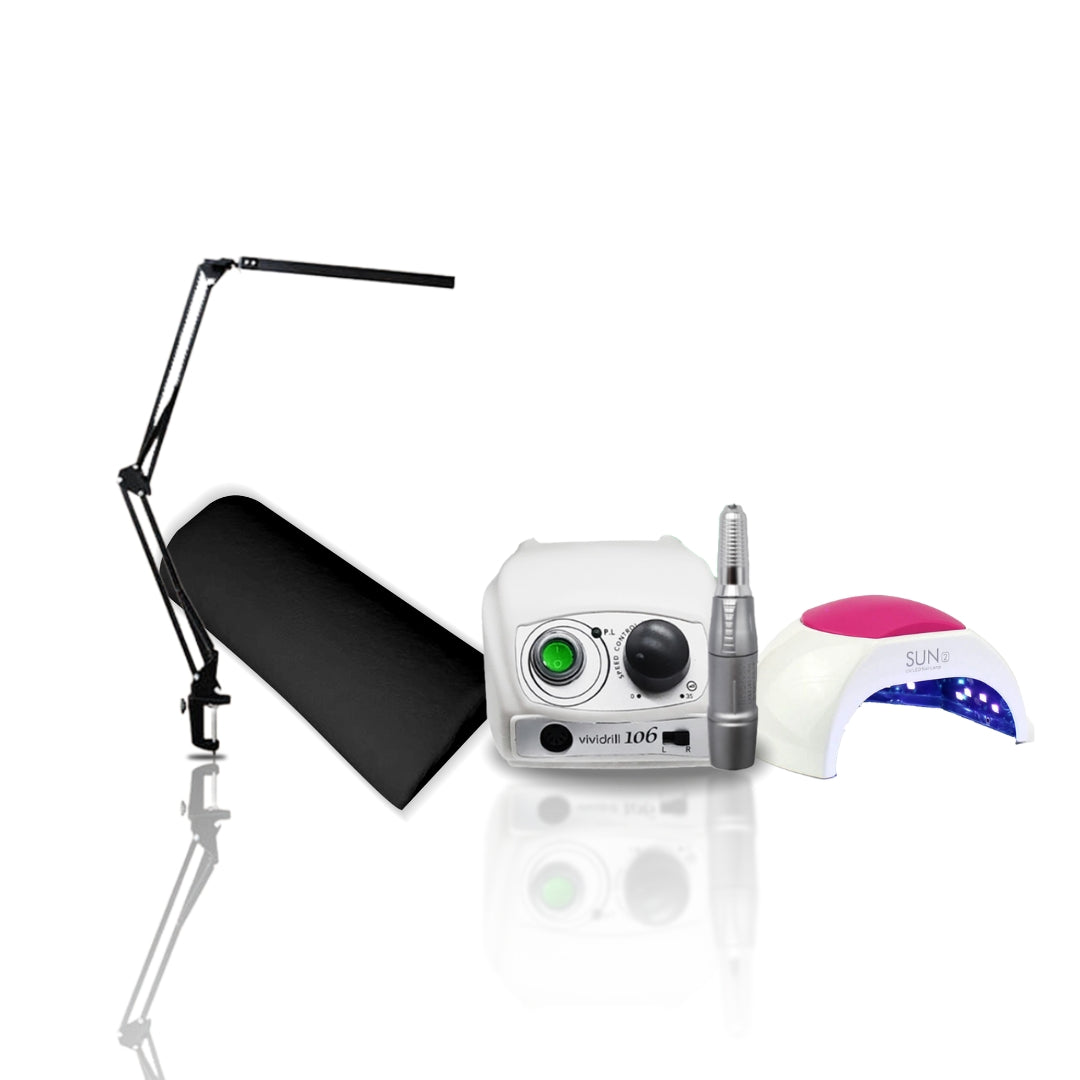 אן אנד די כרית שולחן + סאן 2+ מכונת שיוף ויוידריל 106+ מנורת שולחן