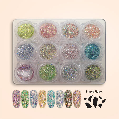 אן אנד די מארזי קישוט גדולים לקישוט ציפורניים - פייטים בצורת חתיכות קטנות