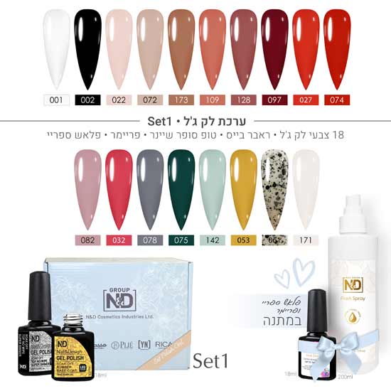 ערכות לק ג'ל למקצועניות