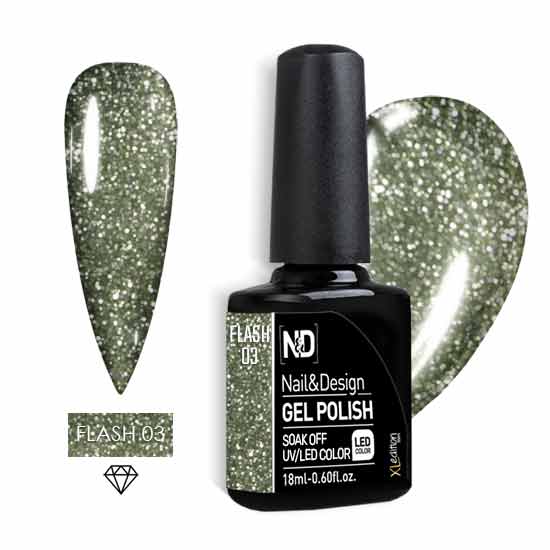 אן אנד די לק ג'ל פלאש 03 בצבע ירוק-לימון