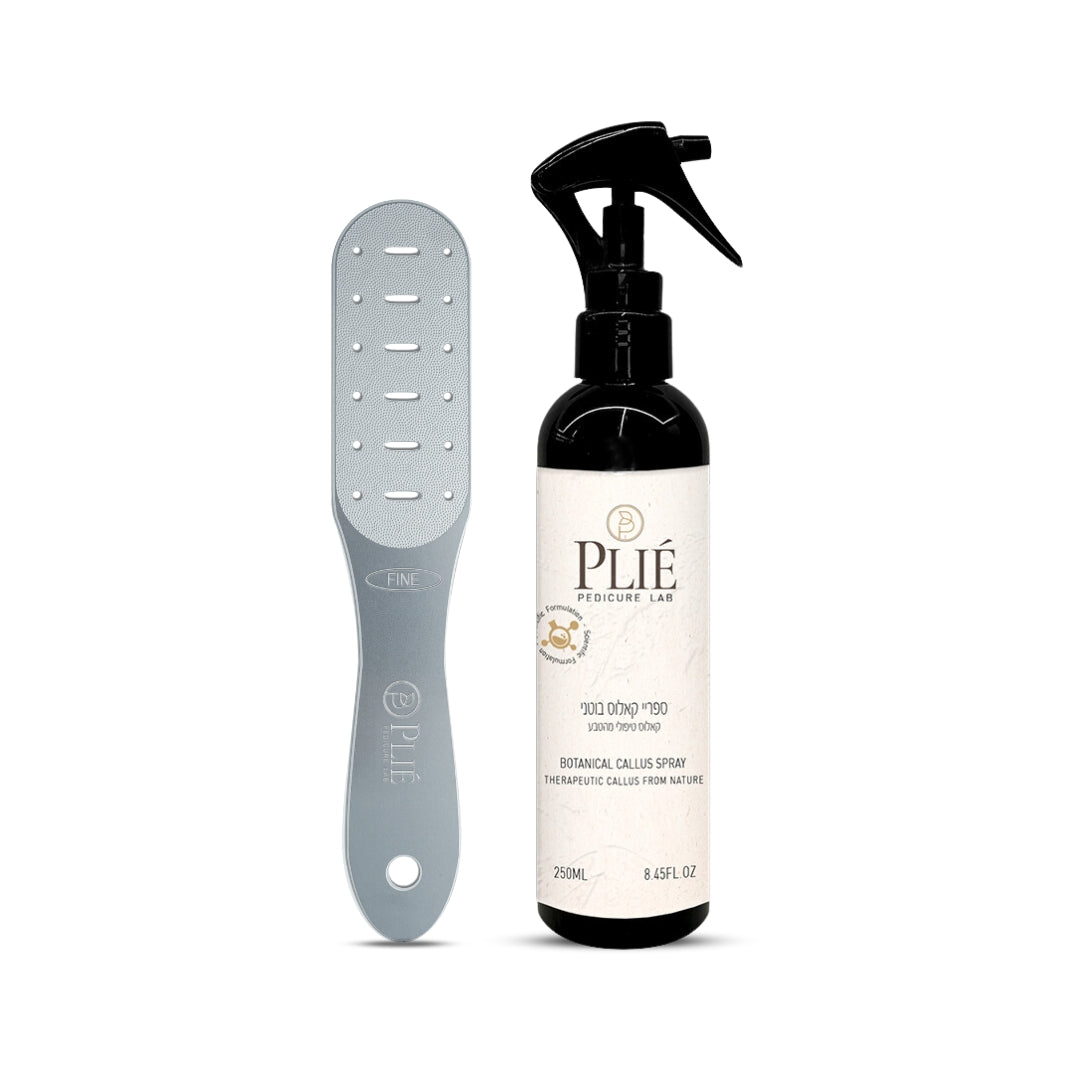 פליאה קיט ספריי קאלוס+ כף שיוף נירוסטה