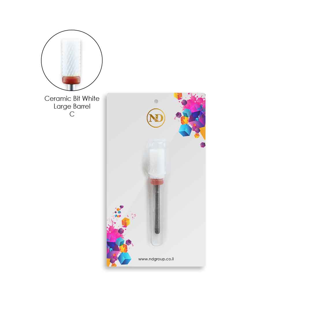 ראש חבית קרמי גס -  ראש להסרת ג'ל / אקריל ולסגירות