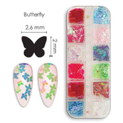 אן אנד די מארזי קישוט לציפורניים - פייטים בצורת פרפר