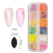 אן אנד די מארזי קישוט לציפורניים - פייטים בצורת טיפה