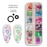 אן אנד די מארזי קישוט לציפורניים - פייטים בצורת חישוק