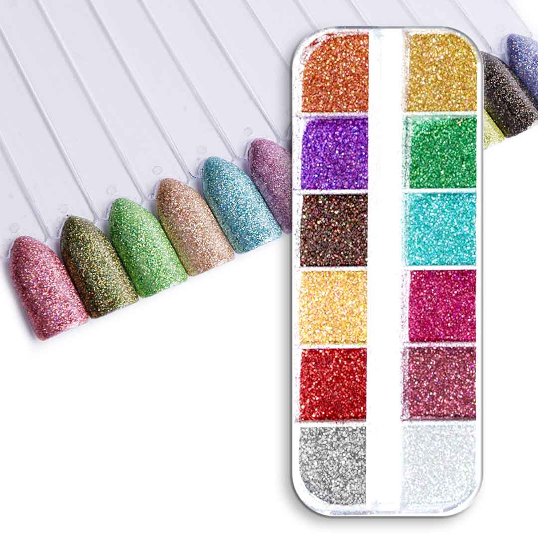 אן אנד די מארזי קישוט לציפורניים - אבקות הולוגרמה