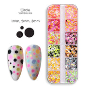 אן אנד די מארזי קישוט לציפורניים - פייטים בצורת עיגול