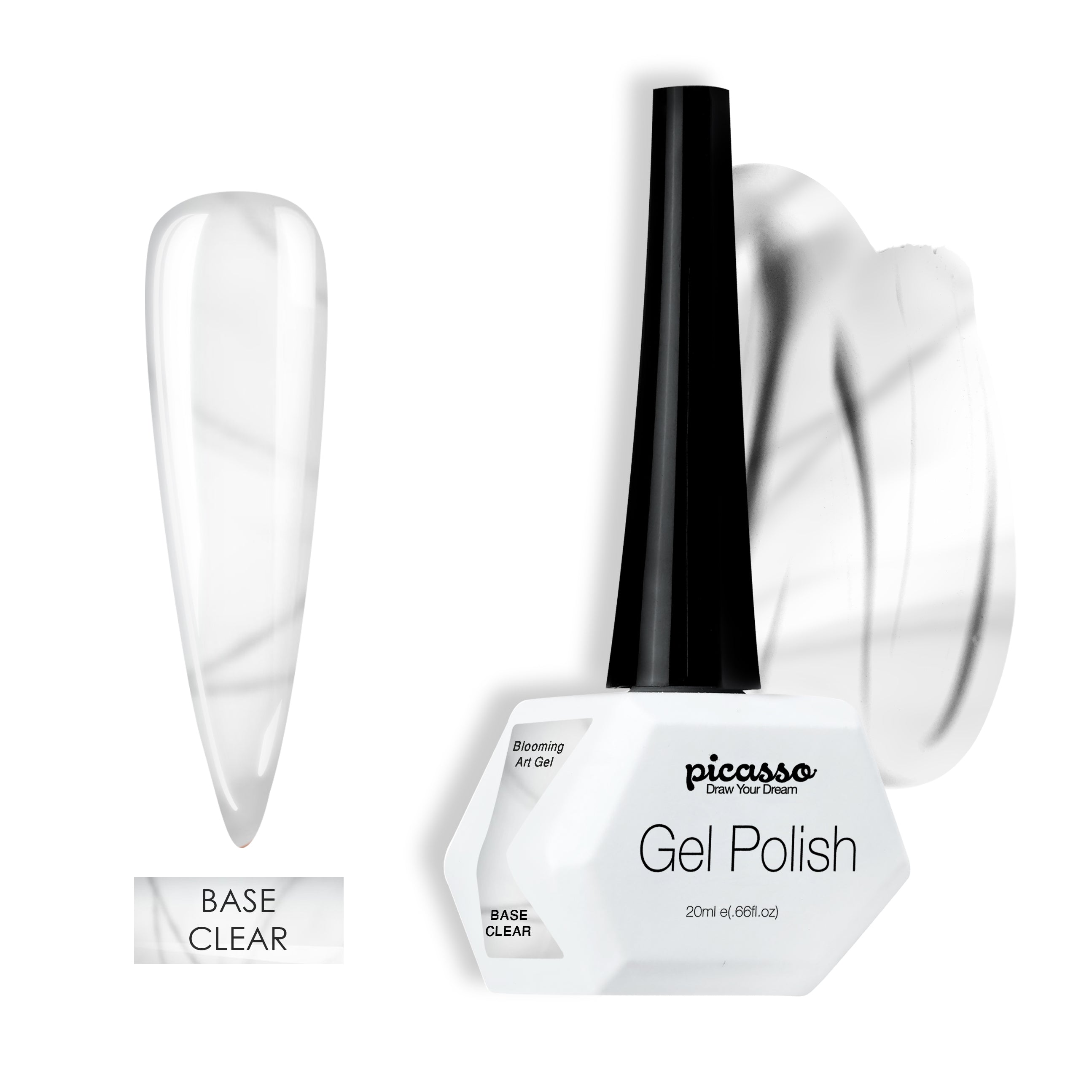 פיקאסו לק ג'ל מתפשט בסיס שקוף