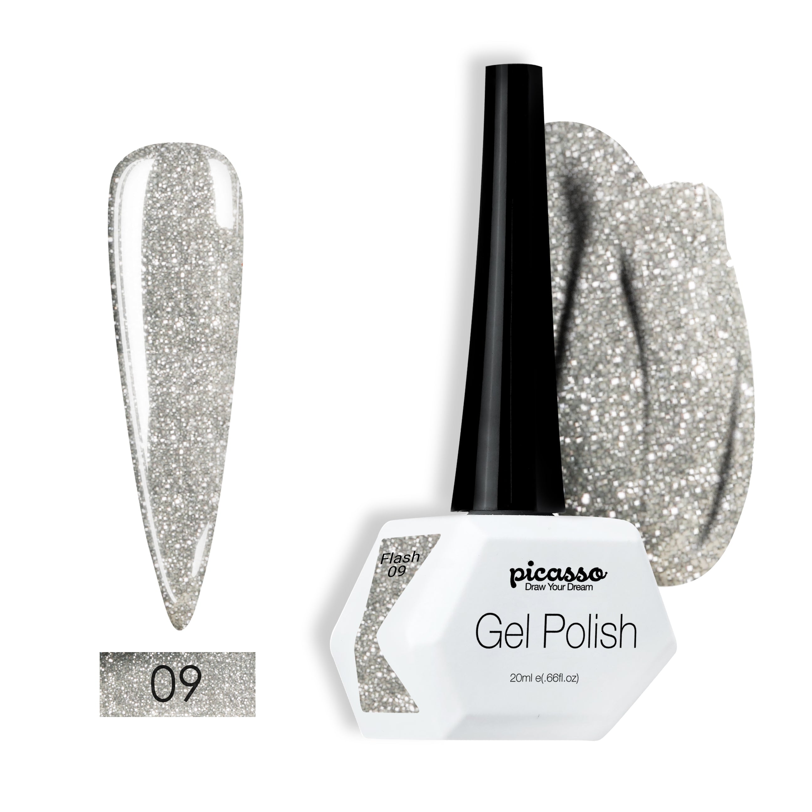 פיקאסו לק ג'ל בצבעים: פלאש 09