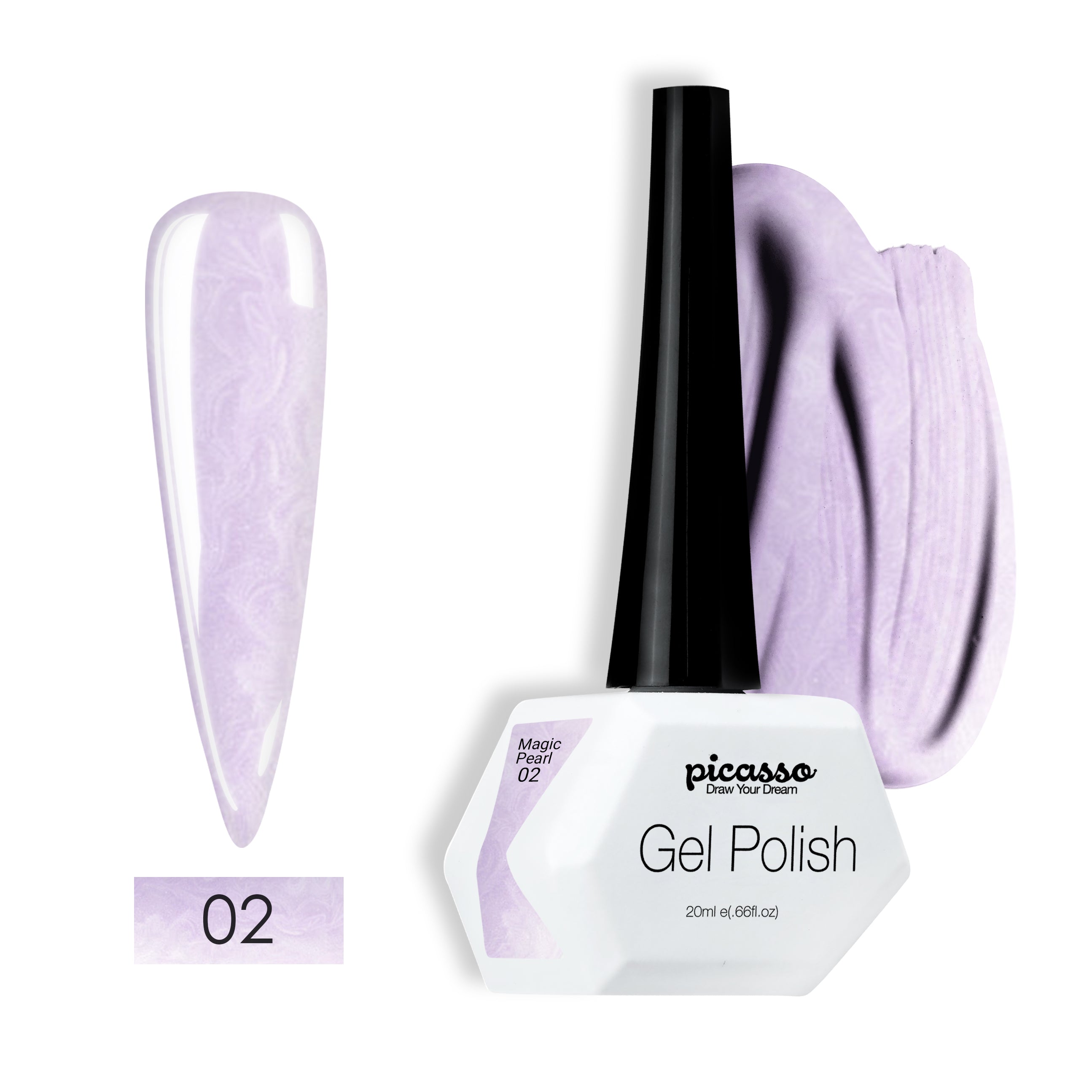 פיקאסו לק ג'ל סגול פנינה 02 פנינת הקסם