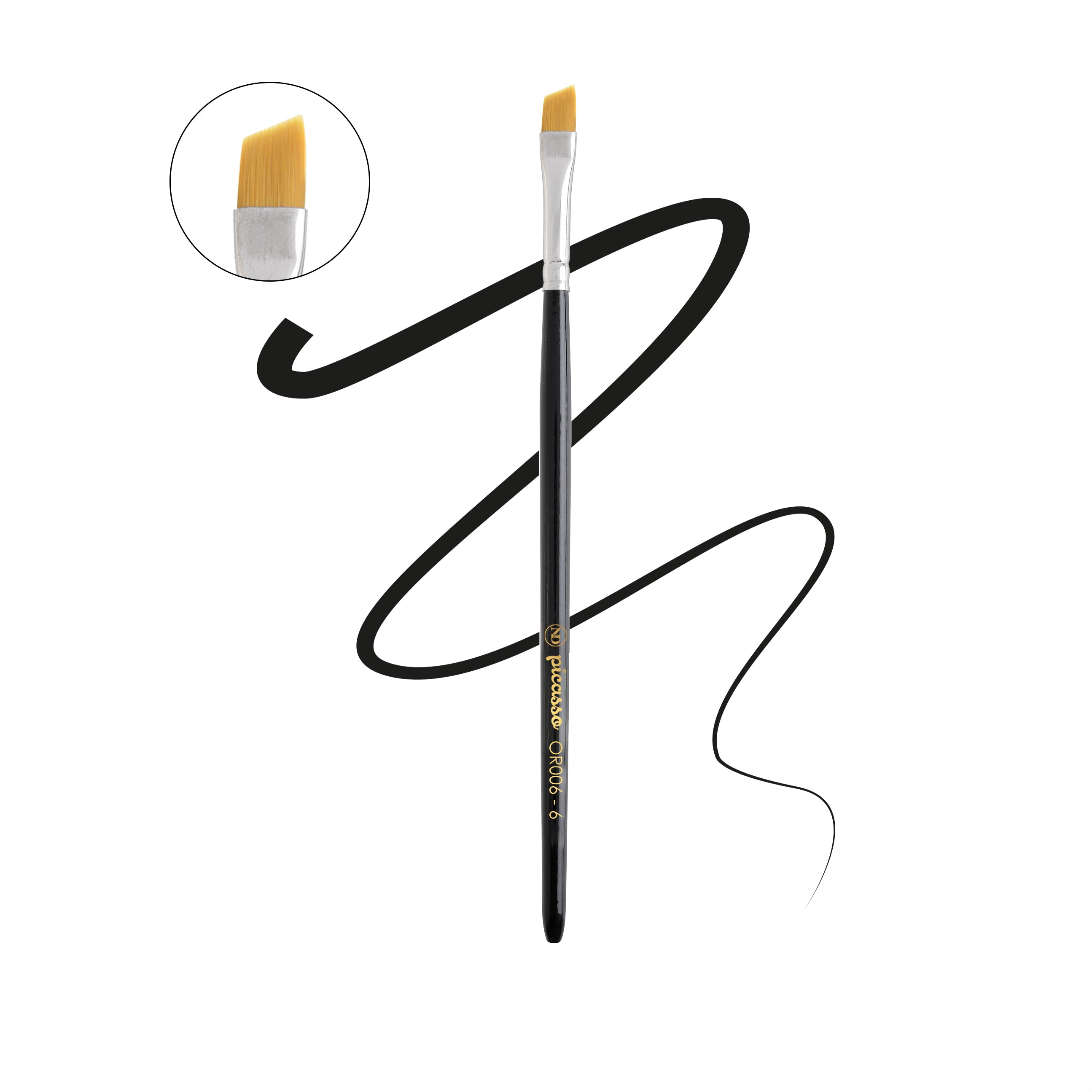 פיקאסו מכחול מס' 6- מכחול זווית לפראנץ וציור-רחב